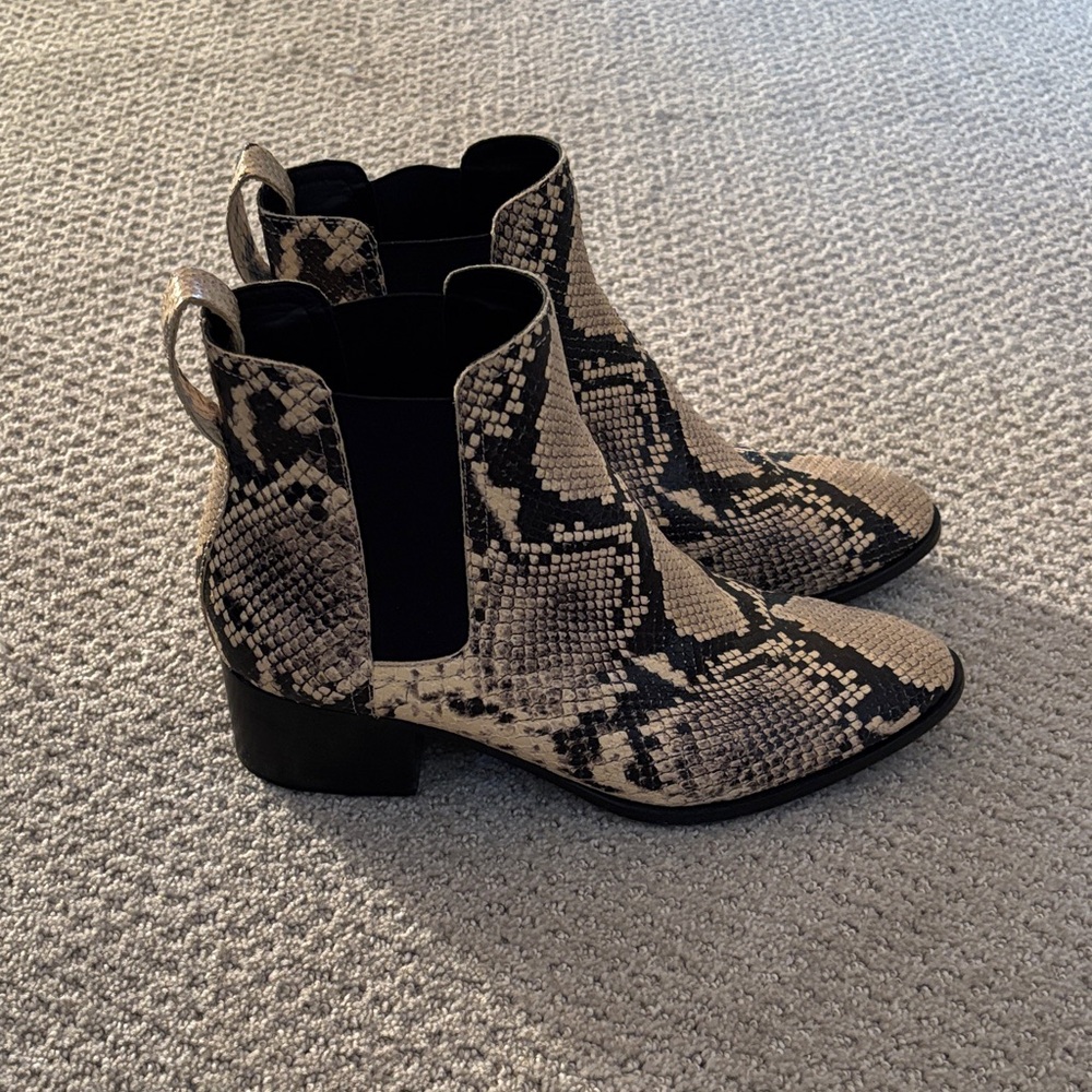 rag & bone Snakeskin Pattern Ankle Boots - Picture 2 of 5